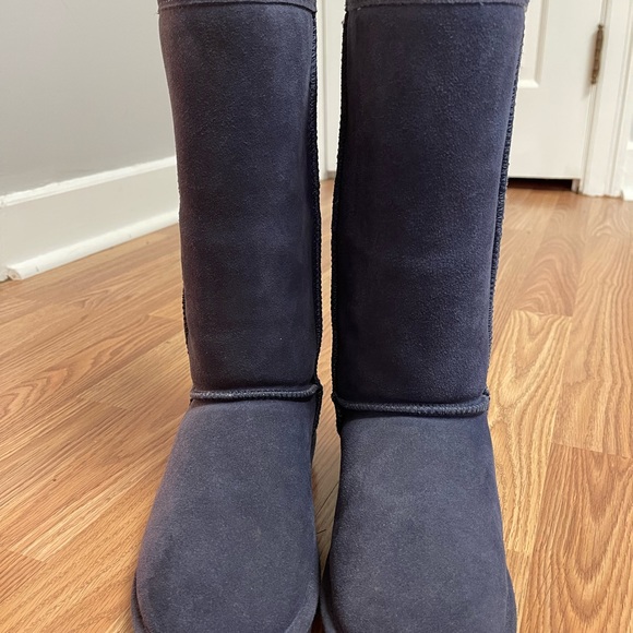 Women’s BearPaw Emma Tall Blue Suede Boots SZ 6 - Picture 6 of 11
